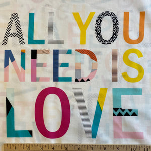 AGF All You Need is Love, by Art Gallery Fabrics, sold by the panel