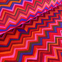 Load image into Gallery viewer, Zig Zag in Holiday by Kaffe Fassett for Free Spirit Fabrics, sold by the half-yard
