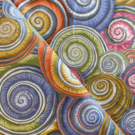Spiral Shells in Grey by Kaffe Fassett for Free Spirit Fabrics, sold by the half-yard