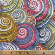 Load image into Gallery viewer, Spiral Shells in Grey by Kaffe Fassett for Free Spirit Fabrics, sold by the half-yard
