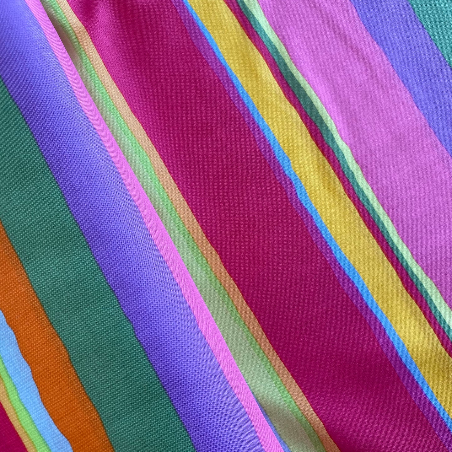 Promenade Stripe in Sunny by Kaffe Fassett Collective for Free Spirit Fabrics, sold by the half-yard