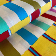 Load image into Gallery viewer, Layered Stripe in Yellow by Kaffe Fassett for Free Spirit Fabrics, sold by the half-yard
