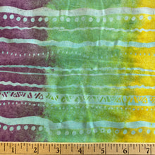 Load image into Gallery viewer, Wavy Stripe Ombre in Multi Pastel by Fresh Batik for Clothworks, sold by the half-yard
