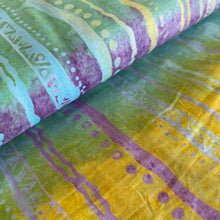 Load image into Gallery viewer, Wavy Stripe Ombre in Multi Pastel by Fresh Batik for Clothworks, sold by the half-yard
