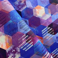 Geometry Hexies by RJR Studio Fabrics, sold by half-yard