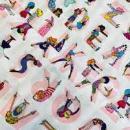 Watch Me ABCs by Alexander Henry Fabrics, sold by the half-yard