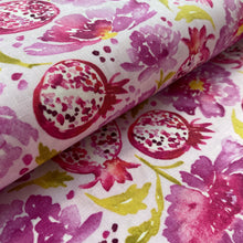 Load image into Gallery viewer, Peonies &amp; Poms in Pink, Artichoke Garden by Corinne Haig for Freespirit Fabrics, sold by the half-yard

