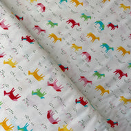 Rainbow Horses, Best Friends Forever, bu Stacy Iest Hsu for Moda, sold by the half-yard