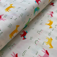 Load image into Gallery viewer, Rainbow Horses, Best Friends Forever, bu Stacy Iest Hsu for Moda, sold by the half-yard

