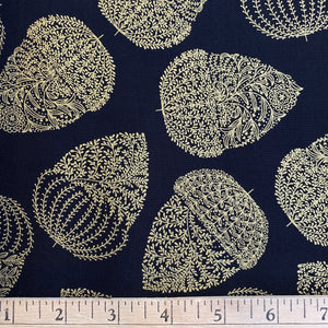 Harvest Gold Acorns, by Kanvas Studio, sold by the half-yard