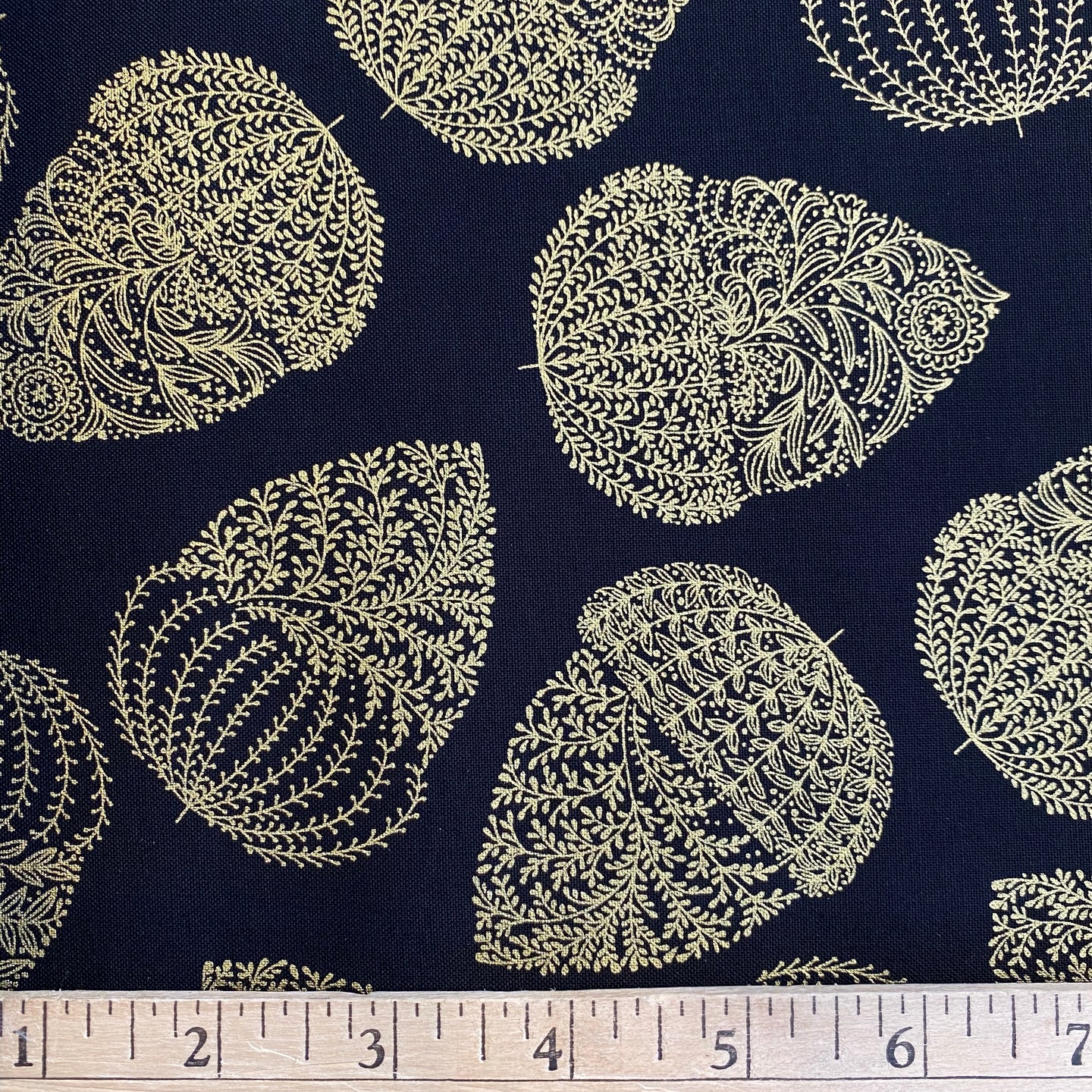 Harvest Gold Acorns, by Kanvas Studio, sold by the half-yard