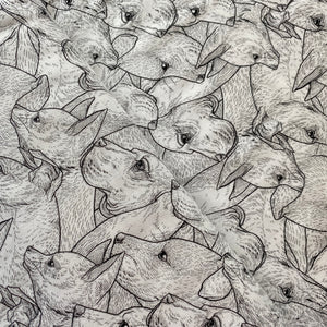 Dog Silhouettes, by Timeless Treasures, sold by the half-yard