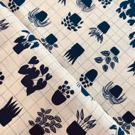 House Plants, Home, by Sarah Golden for Andover, sold by the half-yard
