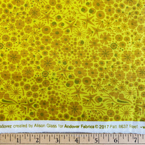 Diving Board/Reef in Gold by Alison Glass, for Andover, sold by half-yard