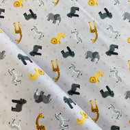 Small Things - World Animals by Lewis & Irene, sold by the half-yard