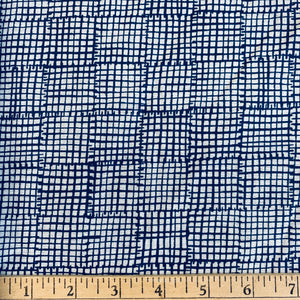 Grid, Cats and Dogs 8456  in 4 Color Ways by Sarah Golden for Andover, sold by the half-yard