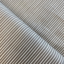 Load image into Gallery viewer, Stripes on Grey, for Felicity Fabrics, sold by the half-yard
