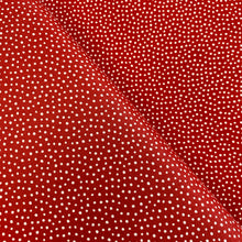 Load image into Gallery viewer, Scattered Dots on Red, for Felicity Fabrics, sold by the half-yard
