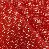 Scattered Dots on Red, for Felicity Fabrics, sold by the half-yard