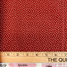 Load image into Gallery viewer, Scattered Dots on Red, for Felicity Fabrics, sold by the half-yard

