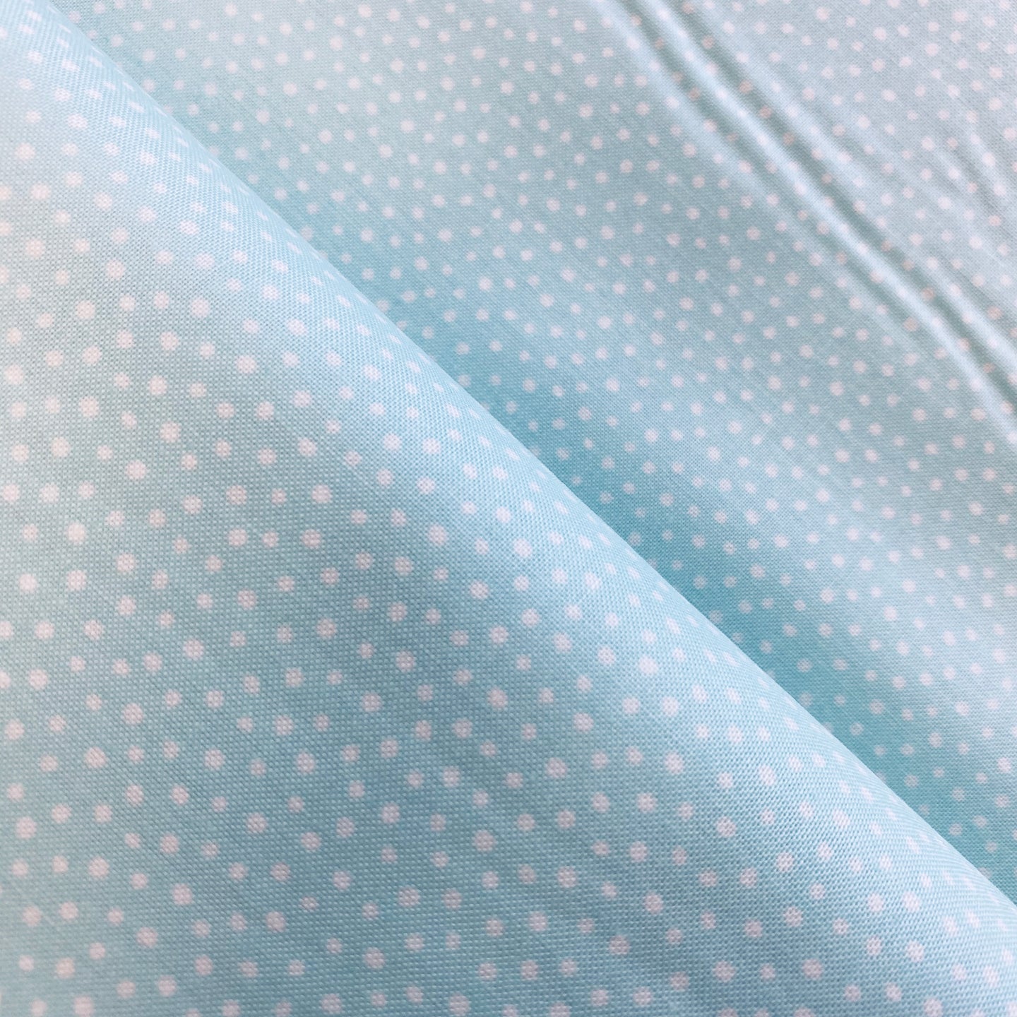 Scattered Dots on Light Aqua Blue, for Felicity Fabrics, sold by the half-yard