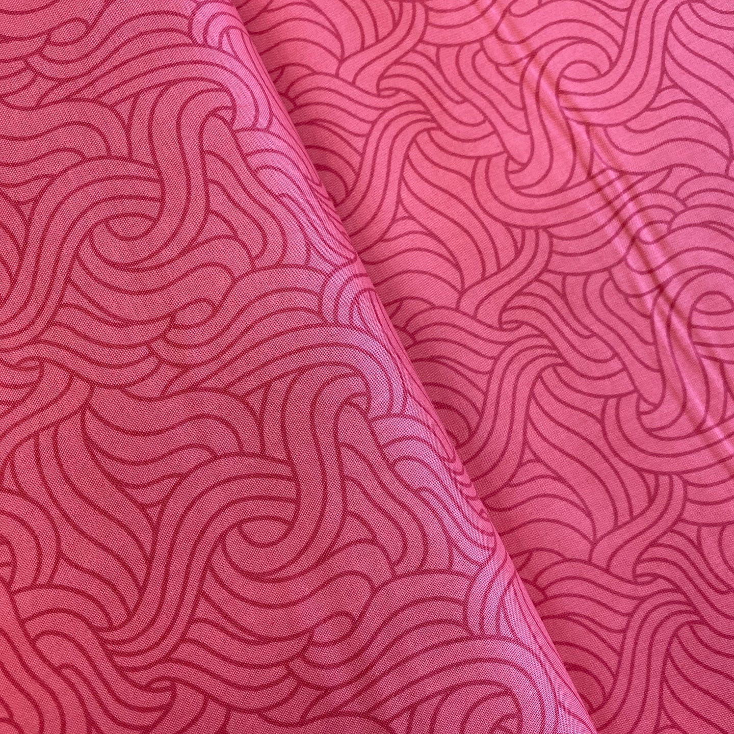 Strands in Dark Raspberry, for Felicity Fabrics, sold by the half-yard