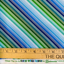 Load image into Gallery viewer, Things That Go Stripes, for Clothworks, sold by the half-yard
