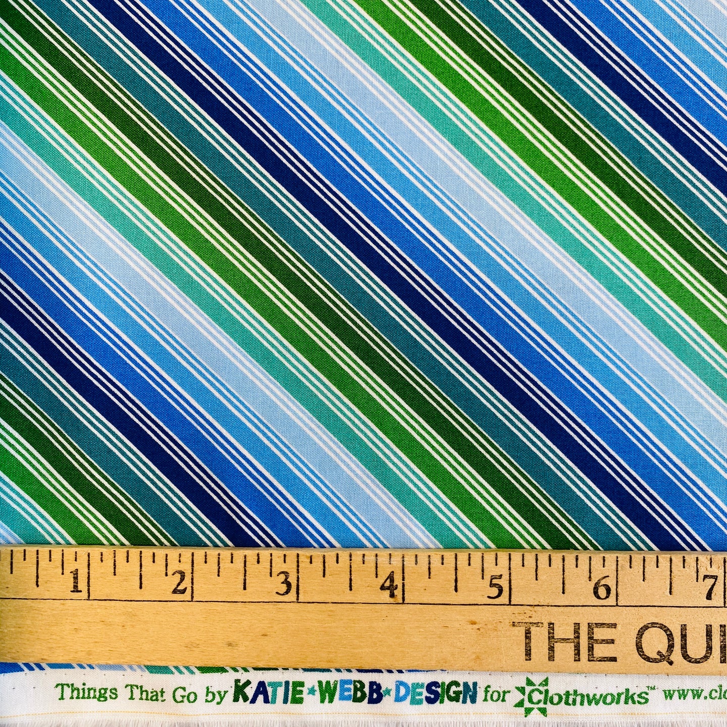 Things That Go Stripes, for Clothworks, sold by the half-yard