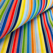 Load image into Gallery viewer, Things That Go Stripes, for Clothworks, sold by the half-yard
