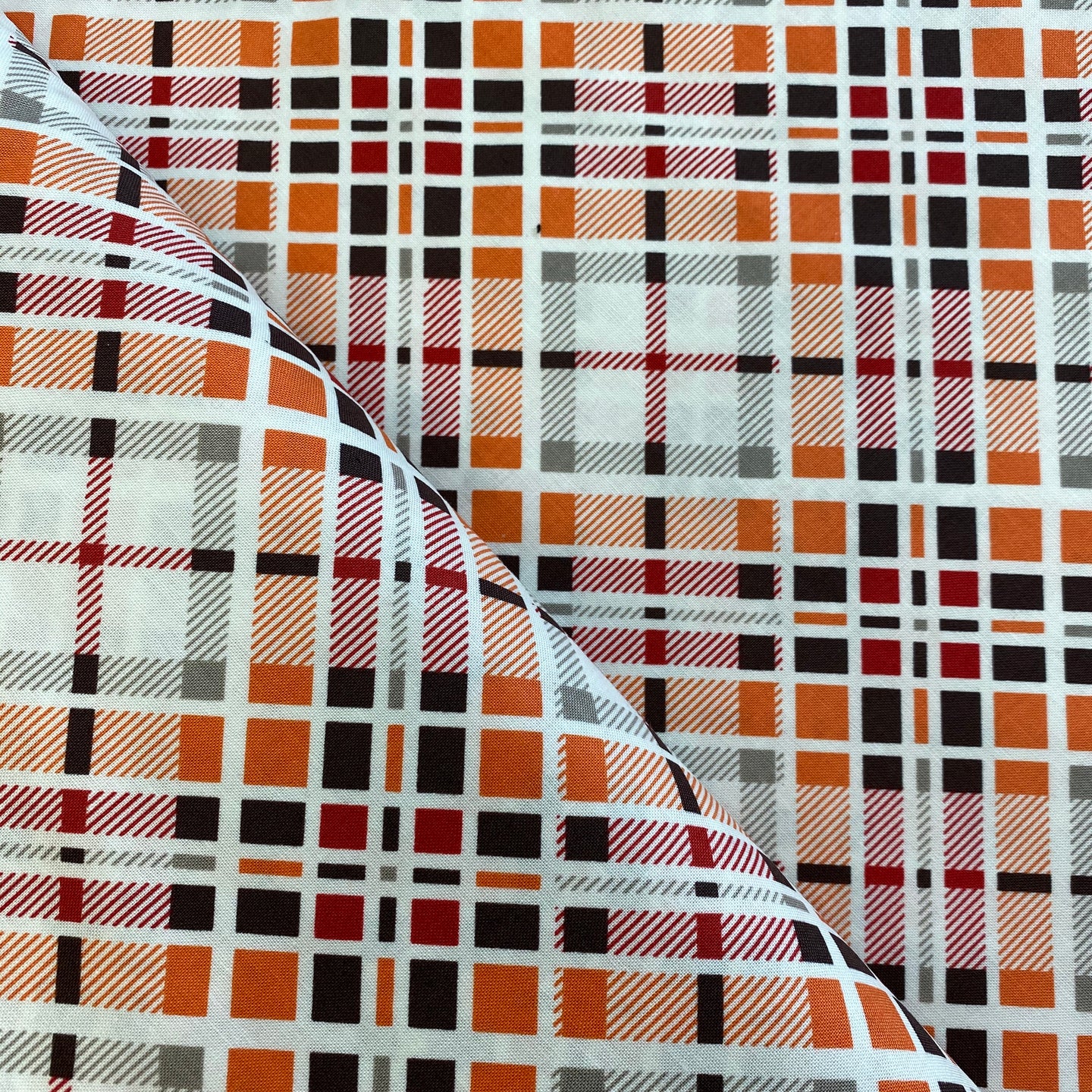 Florence in Carnelian, Multi Plaid by Denyse Schmidt for Freespirit Fabrics, sold by the yard