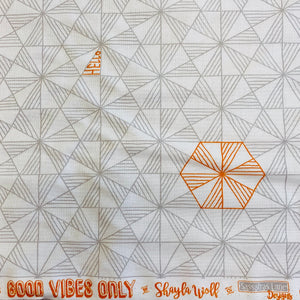 Good Vibes Only by Shayla Wolf for Windham Fabrics, sold by the half-yard