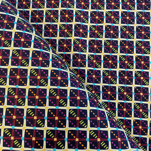 Chain Link Check in Vibrant, Horizons, by Kathy Doughty for Freespirit Fabrics, sold by the half-yard