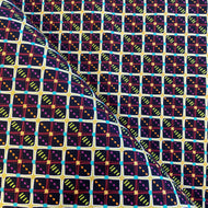 Chain Link Check in Vibrant, Horizons, by Kathy Doughty for Freespirit Fabrics, sold by the half-yard