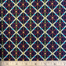 Load image into Gallery viewer, Chain Link Check in Vibrant, Horizons, by Kathy Doughty for Freespirit Fabrics, sold by the half-yard
