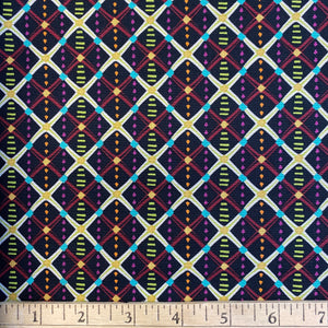 Chain Link Check in Vibrant, Horizons, by Kathy Doughty for Freespirit Fabrics, sold by the half-yard