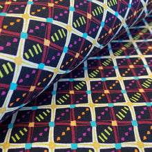 Load image into Gallery viewer, Chain Link Check in Vibrant, Horizons, by Kathy Doughty for Freespirit Fabrics, sold by the half-yard
