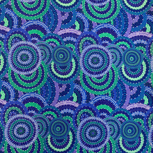 Load image into Gallery viewer, Women&#39;s Body Dreaming in Blue, by Cindy Wallace for M&amp;S Textiles, sold by the half-yard
