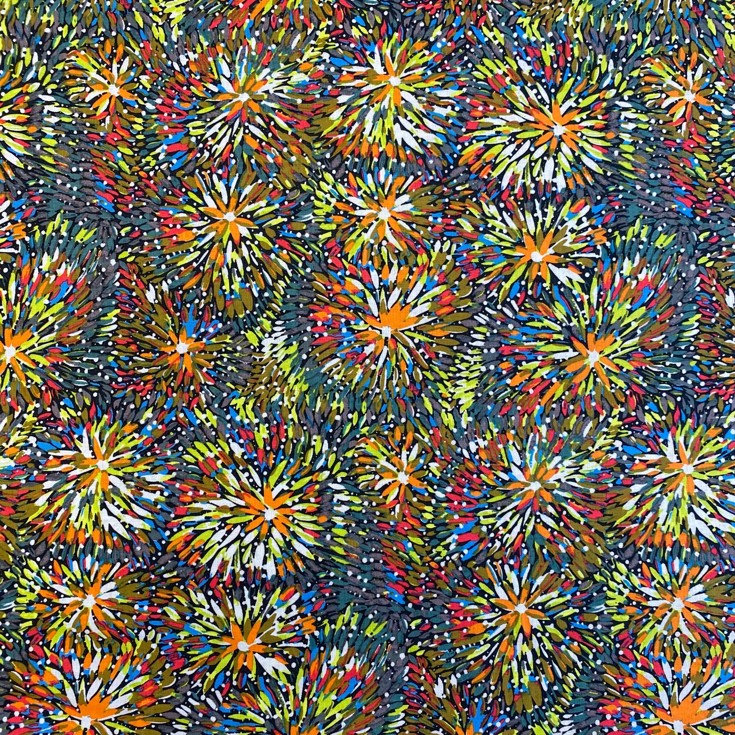 Emu Bush Green, by Barbara Egan for M&S Textiles, sold by the half-yard