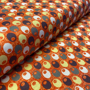 Fish Hope Fish Nest Orange for Paintbrush Studio, sold by the half-yard