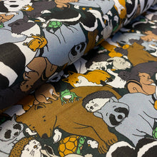 Load image into Gallery viewer, Menagerie Allover Animals Multi for Paintbrush Studio, sold by the half-yard
