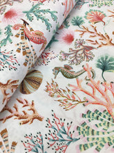 Load image into Gallery viewer, Sea Botanica in White Multi by Figo Fabrics, sold by the half-yard
