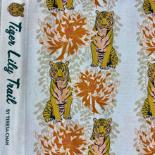 Load image into Gallery viewer, Tiger Lily Trail Tiger in Pink/Gold for Paintbrush Studio, sold by the half-yard
