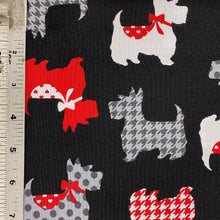 Load image into Gallery viewer, Sweet Scotties Black (Dotty for Scottie) by Kanvas Studio, sold by the half-yard
