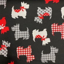Load image into Gallery viewer, Sweet Scotties Black (Dotty for Scottie) by Kanvas Studio, sold by the half-yard
