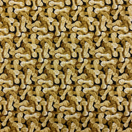 Rawhide Dog Bones on Black by Paintbrush Studios, sold by the half-yard