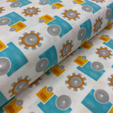 Load image into Gallery viewer, Grow With Me, Trucks and Wheels, by Moda Fabrics, sold by the half-yard
