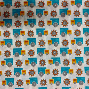 Grow With Me, Trucks and Wheels, by Moda Fabrics, sold by the half-yard