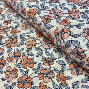 Homebody, Crafted Blooms Vanilla, HMB-34957 for Art Gallery Fabrics, sold by the half yard