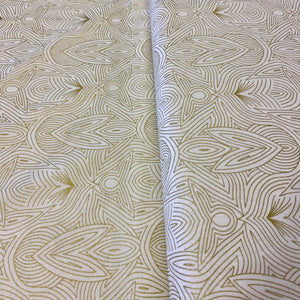 Dwell In Possibility, Ivory Gold by Gingiber 48316-33M for Moda Fabrics, sold by the half yard.