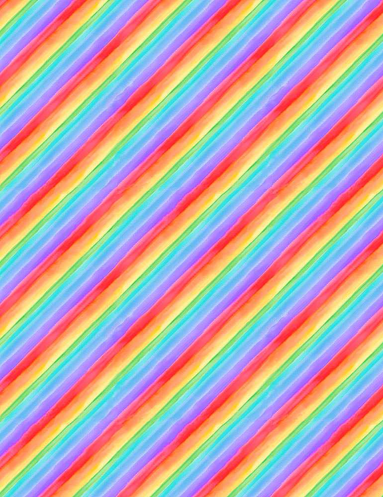 RAINBIAS WATERCOLOR RAINBOW STRIPES KATIE-CD1348  RAINBOW for Timeless Treasures, sold by the half-yard